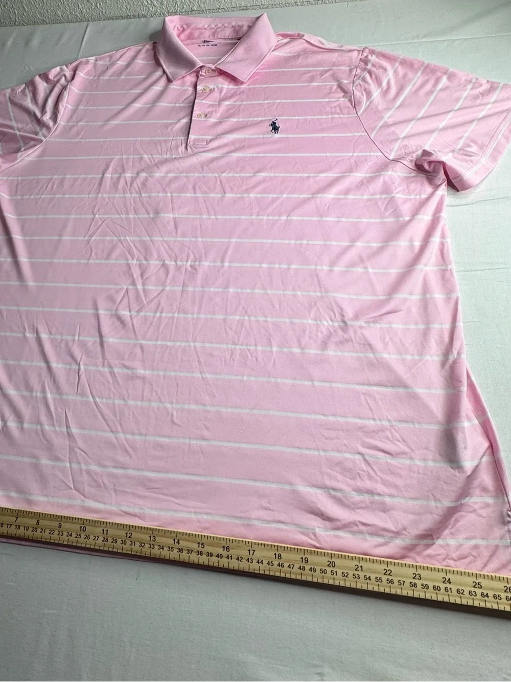 Polo by Ralph Lauren Pink & White Striped Polo Shirt